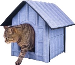 Pet Life Collapsi-Pad Folding Lightweight Travel Dog House, Blue