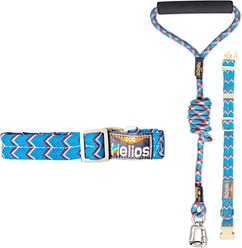 Dog Helios Dura-Tough 3M Reflective Dog Collar & Leash, Blue, Medium