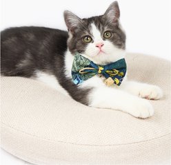 Touchcat Safari Polyester Cat Collar with Bow, Small: 5.9 to 9-in neck, 0.39-in wide slide 2 of 4