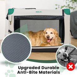 Gardner Pet Collapsible 3-door Soft-sided Dog Crate, Grey, Small slide 2 of 6