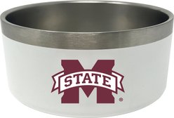 ShopInstaPets Mississippi State Bulldogs Food & Water Dog Bowl, 2-cup