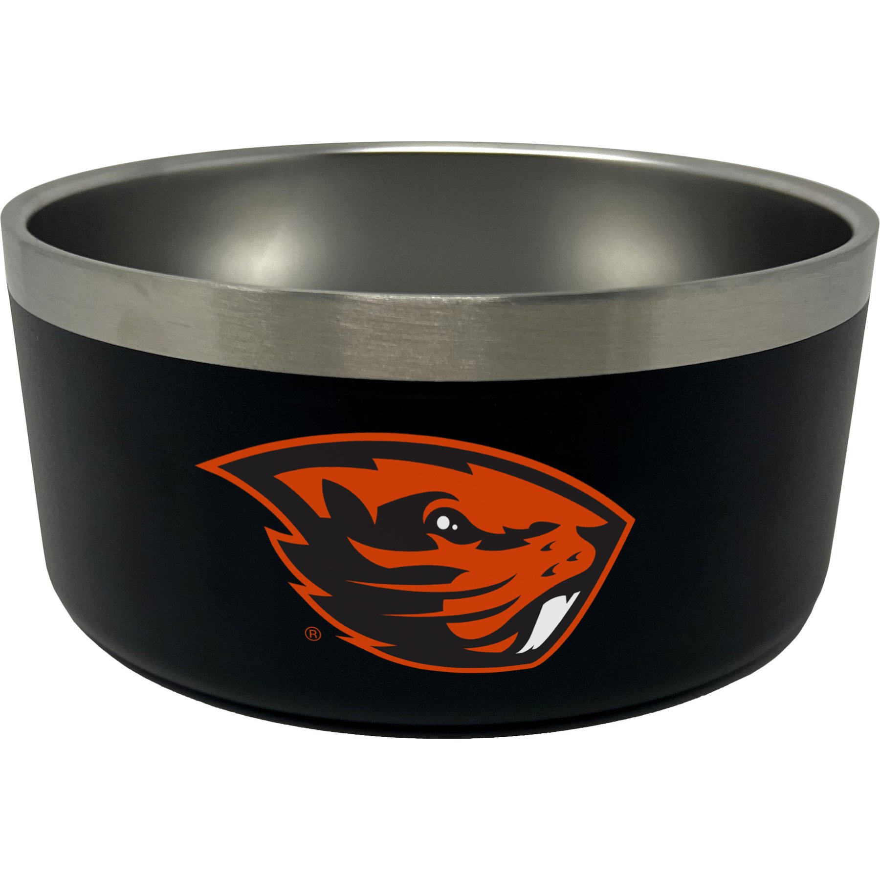 ShopInstaPets NCAA Stainless Steel Dog Bowl, 32-oz, Oregon State Beavers