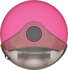 Pet Life Axler Triple Rotating Rake Deshedding & Dematting Grooming Dog & Cat Comb, Pink slide 2 of 5