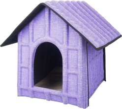 Pet Life Collapsi-Pad Folding Lightweight Travel Dog House, Purple slide 2 of 4