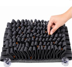 Pet Life Sniffer Grip Interactive Anti-Skid Suction Snuffle Dog & Cat Mat, Grey
