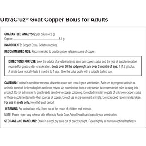 UltraCruz Copper Bolus Adult Goat Supplement, 25 count