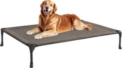 Veehoo Washable Breathable Mesh Hammock Cooling Elevated Dog Cot Bed with No-Slip Feet, Brown, XX-Large