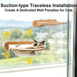 Twinsing Wood Cat Window Perch slide 2 of 7