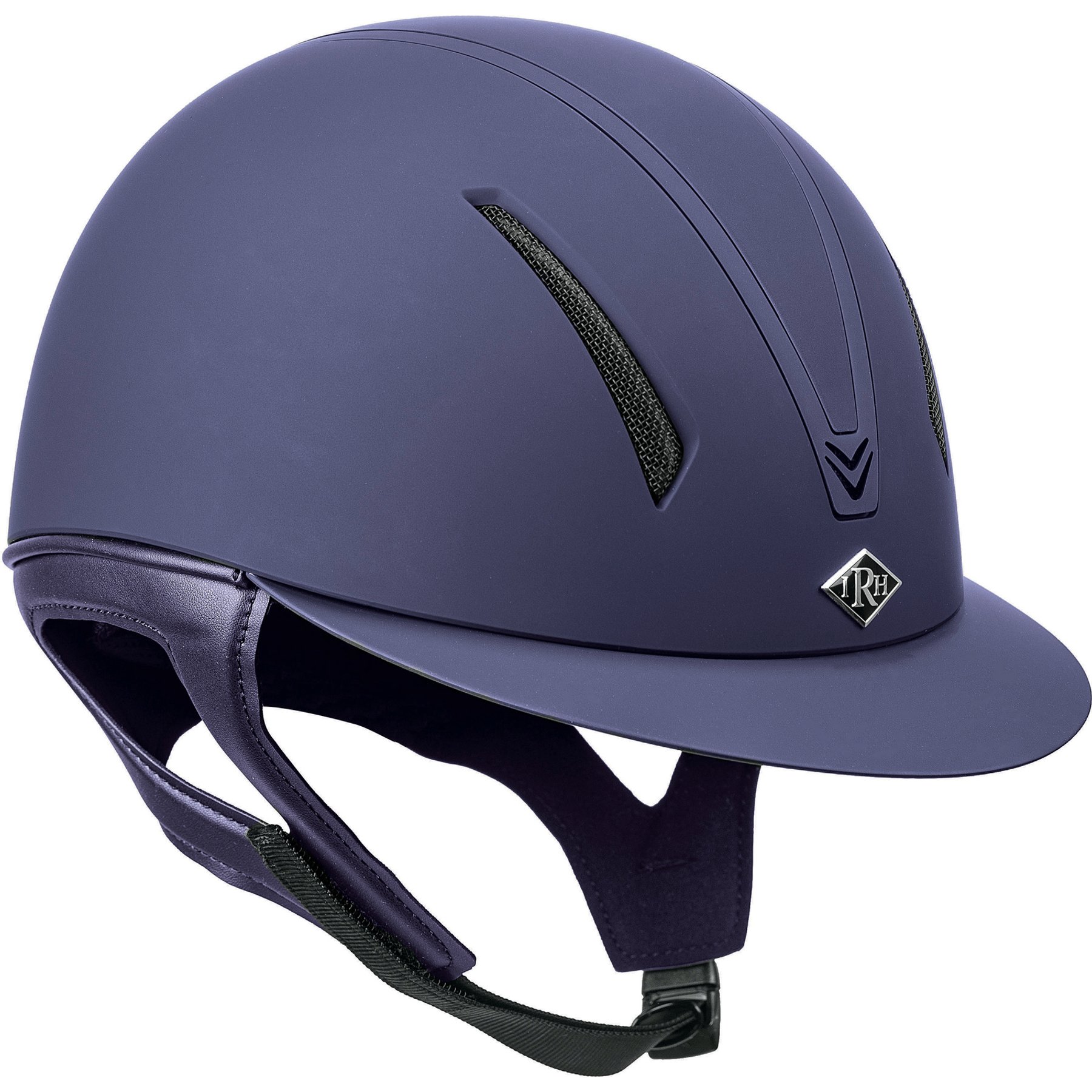 IRH F1 Short Brim Horse Riding Helmet, Matte Navy/Matte Navy Frame, Medium: 6 7/8 to 7-in