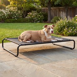 Veehoo Indoor & Outdoor Raised Hammock Cooling Elevated Dog Bed, Black, X-Large: 45.0 x 30.0 x 7.9-in slide 2 of 6
