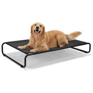 Veehoo Indoor & Outdoor Raised Hammock Cooling Elevated Dog Bed, Black, XX-Large: 49.0 x 33.0 x 7.9-in