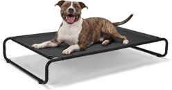 Veehoo Indoor & Outdoor Raised Hammock Cooling Elevated Dog Bed, Black, X-Large: 45.0 x 30.0 x 7.9-in