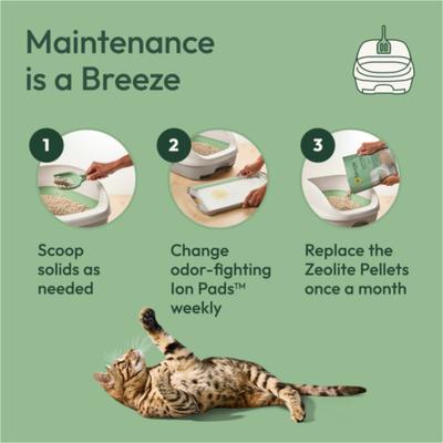 Show full view: Tidy Cats Breeze Bright Lemongrass Scented Ion Cat Litter Box Pads Refill Pack, 10 pack slide 8 of 12