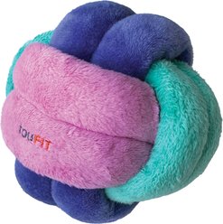 fouFIT Hide 'n Seek Knotted Snuffle Ball Dog Toy, Pink, Large