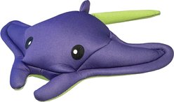 fouFIT Under the Sea Freeze 'n Float Stingray Water Plush Dog Toy, Purple, Small