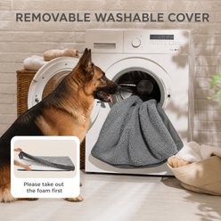 Kylinsure Orthopedic Pillow Dog & Cat Bed with Removable Cover, Grey, Large slide 2 of 9