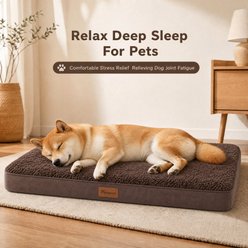 Kylinsure Orthopedic Pillow Dog & Cat Bed with Removable Cover, Coffee, XX-Large slide 2 of 9
