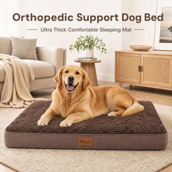Kylinsure Orthopedic Pillow Dog & Cat Bed with Removable Cover, Coffee, Large slide 2 of 9