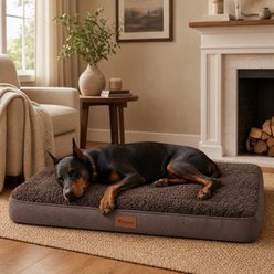 Kylinsure Orthopedic Pillow Dog & Cat Bed with Removable Cover, Coffee, XX-Large