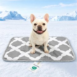 furrybaby Waterproof Endothermic Color-Changing Dog & Cat Cooling Crate Mat, Grey, Medium