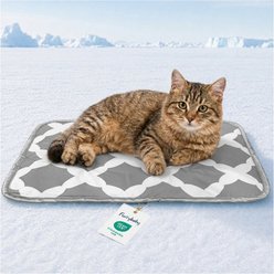 furrybaby Grey Trellis Cooling Dog & Cat Crate Mat, Small