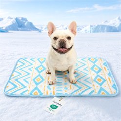 furrybaby Waterproof Endothermic Color-Changing Dog & Cat Cooling Crate Mat, Bohemia, Medium