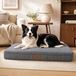 Kylinsure Orthopedic Pillow Dog & Cat Bed with Removable Cover, Grey, Large slide 1 of 9