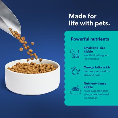Show full view: Chewy Made Complete Nutrition Small Breed Salmon, Brown Rice & Vegetables Recipe Adult Dry Dog Food (FORMERLY AMERICAN JOURNEY), 28-lb bundle slide 6 of 9