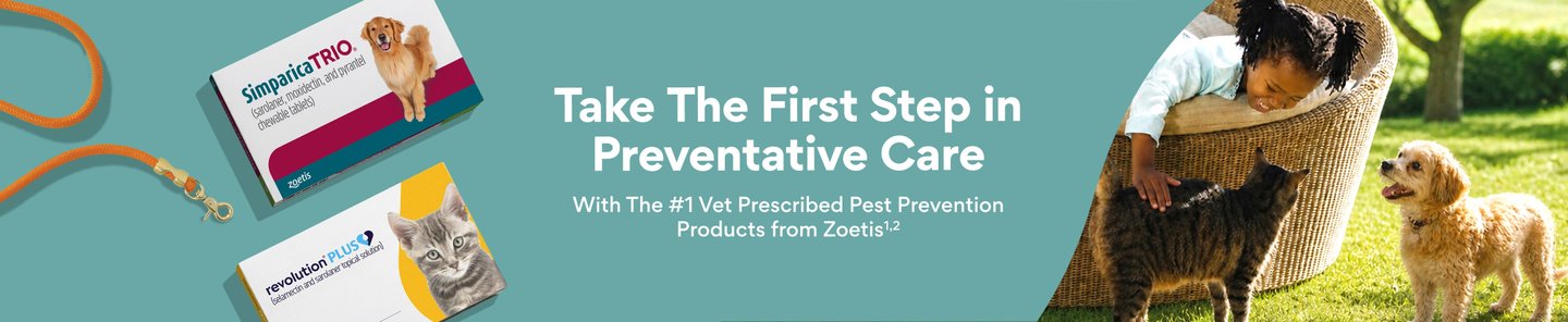 Take The First Step in Preventative Care With The #1 Vet Prescribed Pest Prevention Products from Zoetis¹ ,²