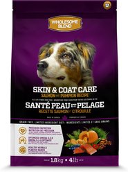 Wholesome Blend Grain-Free Skin & Coat Salmon & Pumpkin ALS Dry Dog Food, 4-lb bag