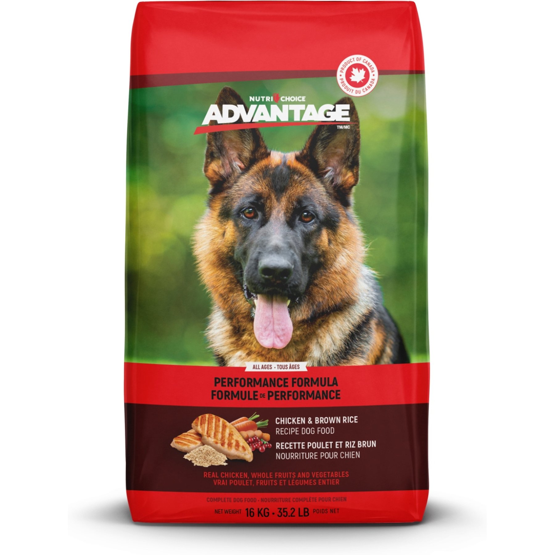 Nutri-Choice Advantage Performance Dry Dog Food, 35.3-lb bag