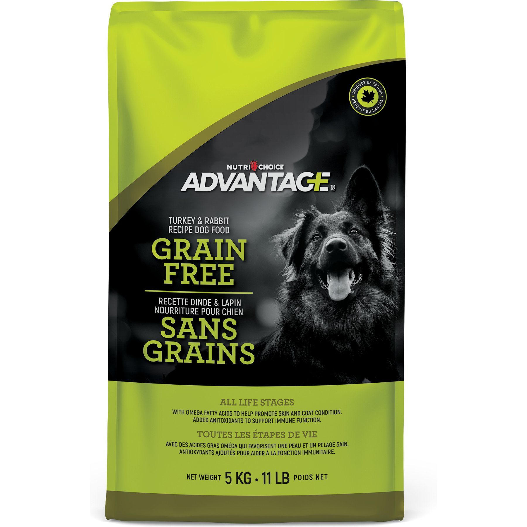Nutri-Choice Advantage Grain-Free Turkey & Rabbit Dry Dog Food, 11-lb bag