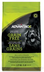 Nutri-Choice Advantage Grain-Free Turkey & Rabbit Dry Dog Food, 5-lb bag