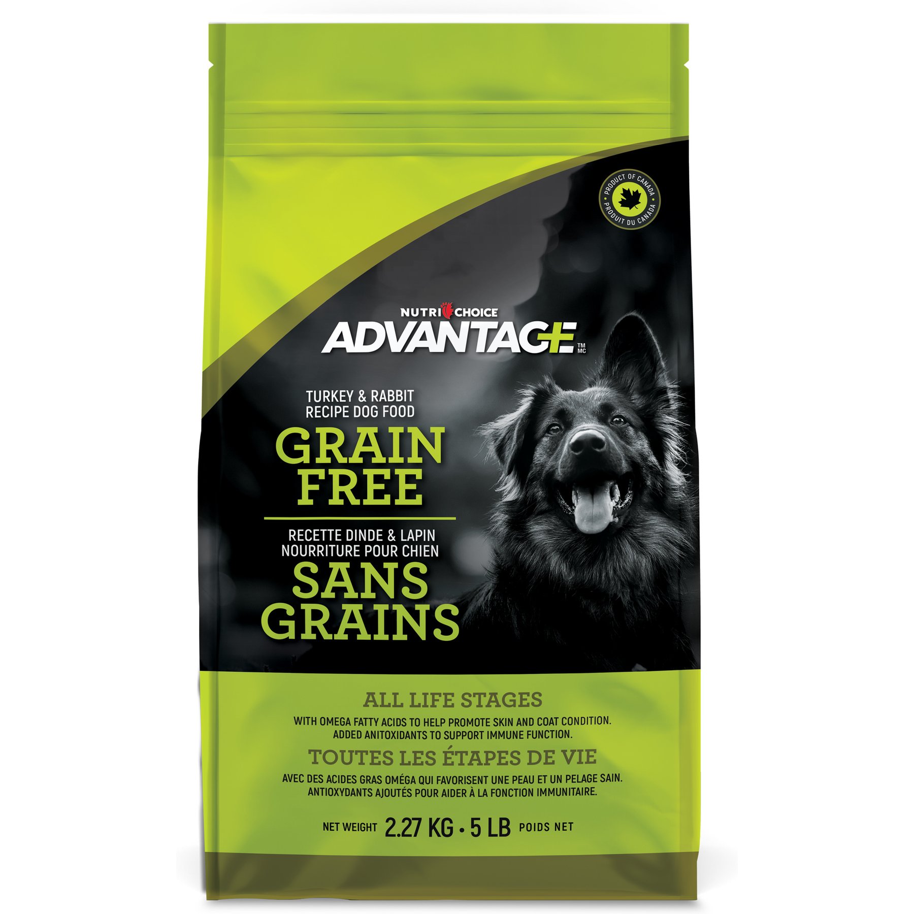 Nutri-Choice Advantage Grain-Free Turkey & Rabbit Dry Dog Food, 5-lb bag