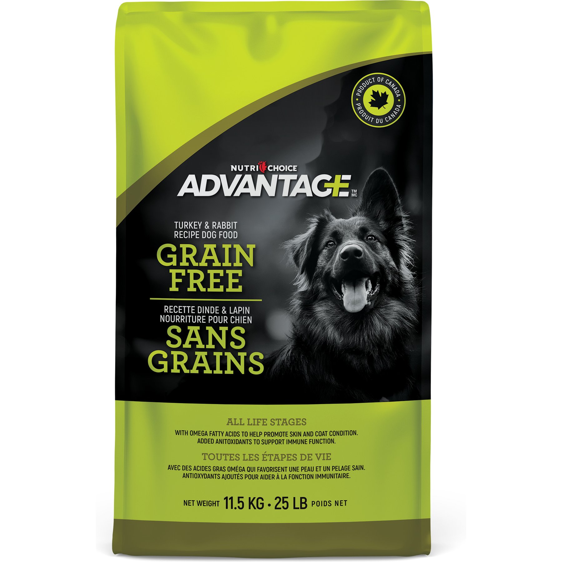 Nutri-Choice Advantage Grain-Free Turkey & Rabbit Dry Dog Food, 25.4-lb bag