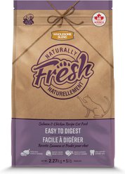 Wholesome Blend Naturally Fresh Salmon & Chicken Easy To Digest Dry Cat Food, 5-lb bag