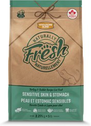 Wholesome Blend Naturally Fresh Turkey & Rabbit Sensitive Skin & Stomach Dry Cat Food, 5-lb bag
