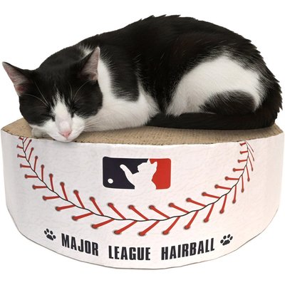 Buddy Buddy Buddy Buddy Baseball Wedge Sports Ball Cat Scratcher
