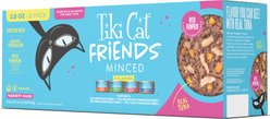 Tiki Cat Friends Tuna Variety Pack Grain-Free Wet Cat Food, 2.8-oz can, case of 12