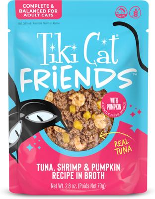 TIKI CAT Friends Tuna, Shrimp & Pumpkin Recipe Grain-Free Wet Cat