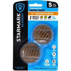 Starmark Everlasting Chicken Flavored Dental Dog Treats, Small, 2 count