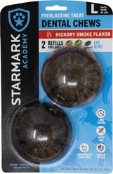 Starmark Everlasting Natural Hickory Smoke Flavored Large Dental Dog Treats, 2 count