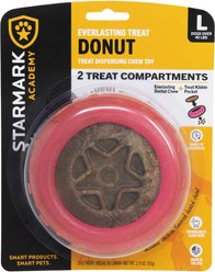 Starmark Everlasting Donut Tough Treat Dispenser Dog Toy, Large