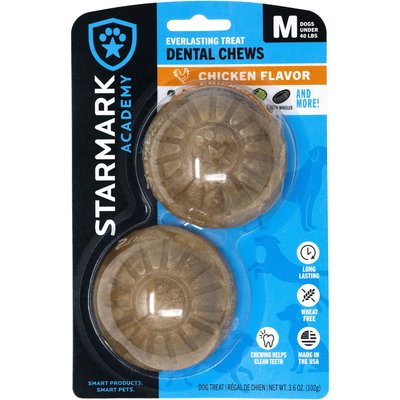 Starmark Starmark Everlasting Treats Chicken Dog Dental Chews, Medium, 2-pack