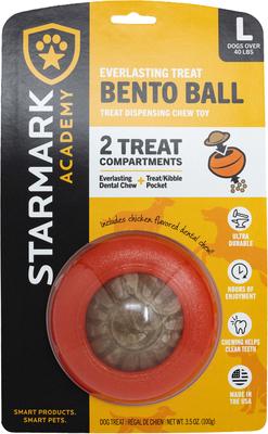 STARMARK Everlasting Treat Bento Ball Tough Dog Chew Toy, Large