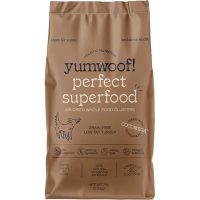 Yumwoof Natural Pet Food Yumwoof Natural Pet Food Perfect Superfood Low Fat Turkey Dehydrated Dog Food, 7-lb bag