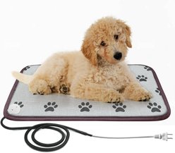 Golopet Indoor Dog & Cat Heated Pad with US Plug & without Remote, Blue, Small: 23 x 17-in