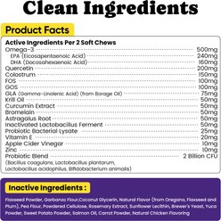 BuddyCheer Chicken Flavored Soft Chew Allergy & Skin Relief Supplement for Dogs, 180 count slide 2 of 9