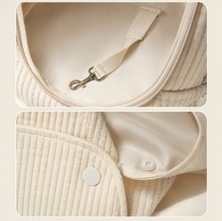 NonoPets Ergonomic Hands-Free Soft Front Carrier Sling Dog & Cat Travel Bag, White slide 2 of 9