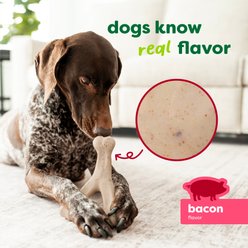 Benebone Green Wishbone Real Bacon Flavor Dog Chew Toy, Large slide 2 of 8